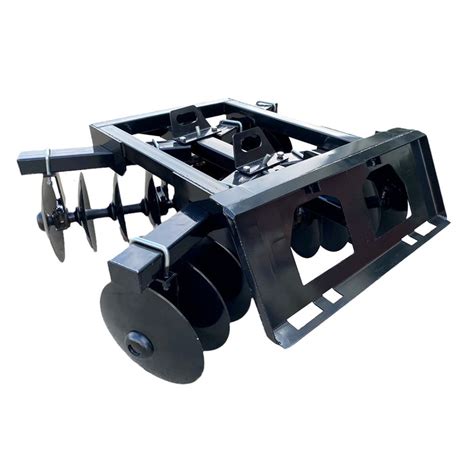 disc plow behind skid steer|hydraulic skid steer harrow.